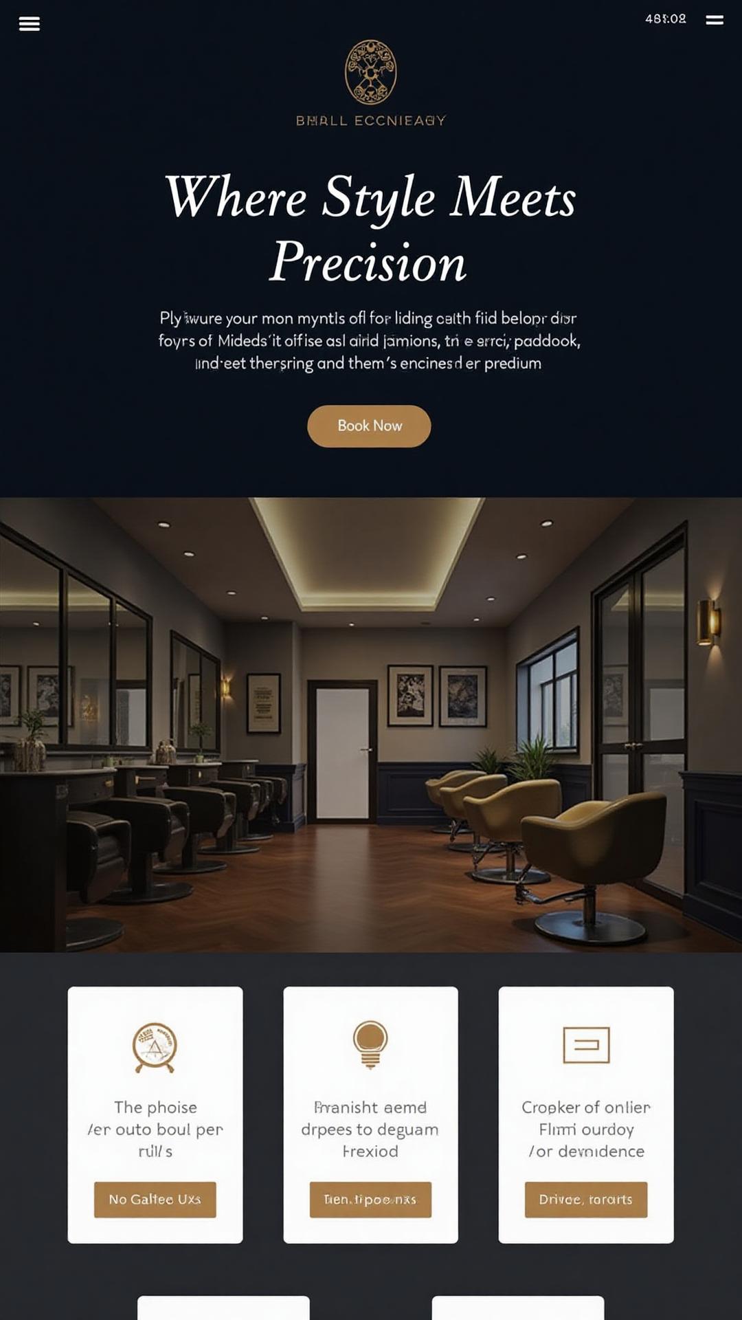 Barbershop mobile preview