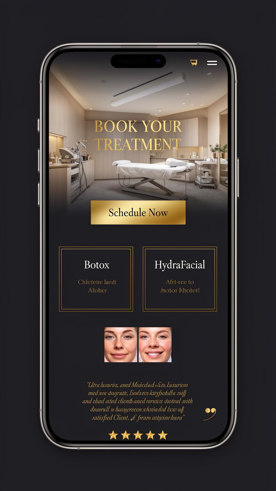 Med Spa mobile preview