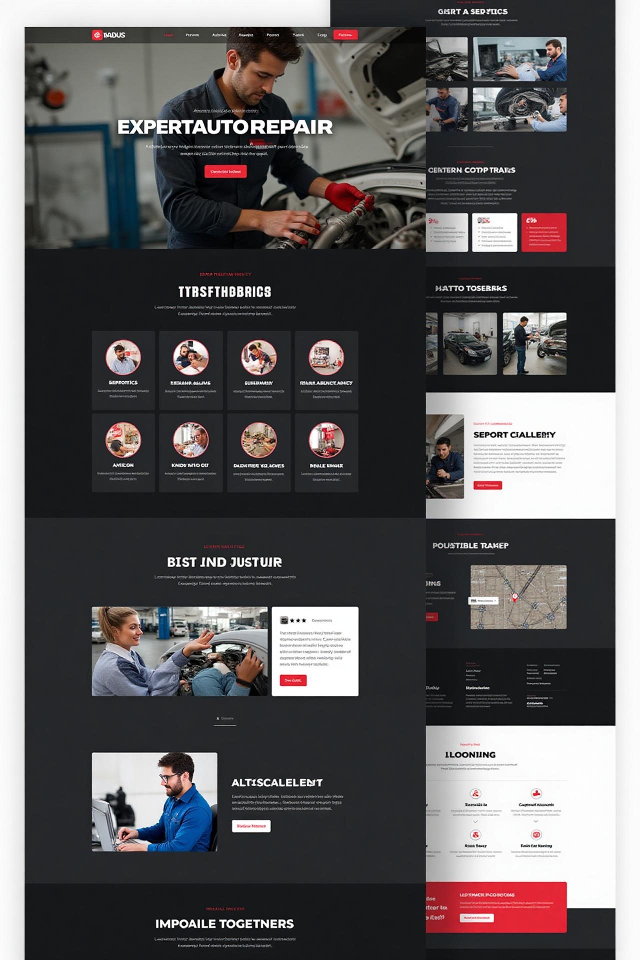 Auto Repair website example