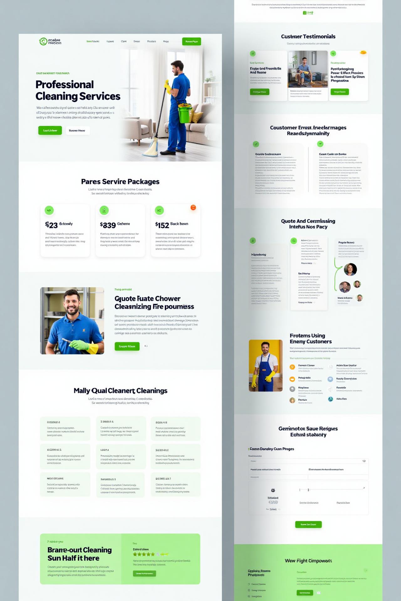 Cleaning Company website example