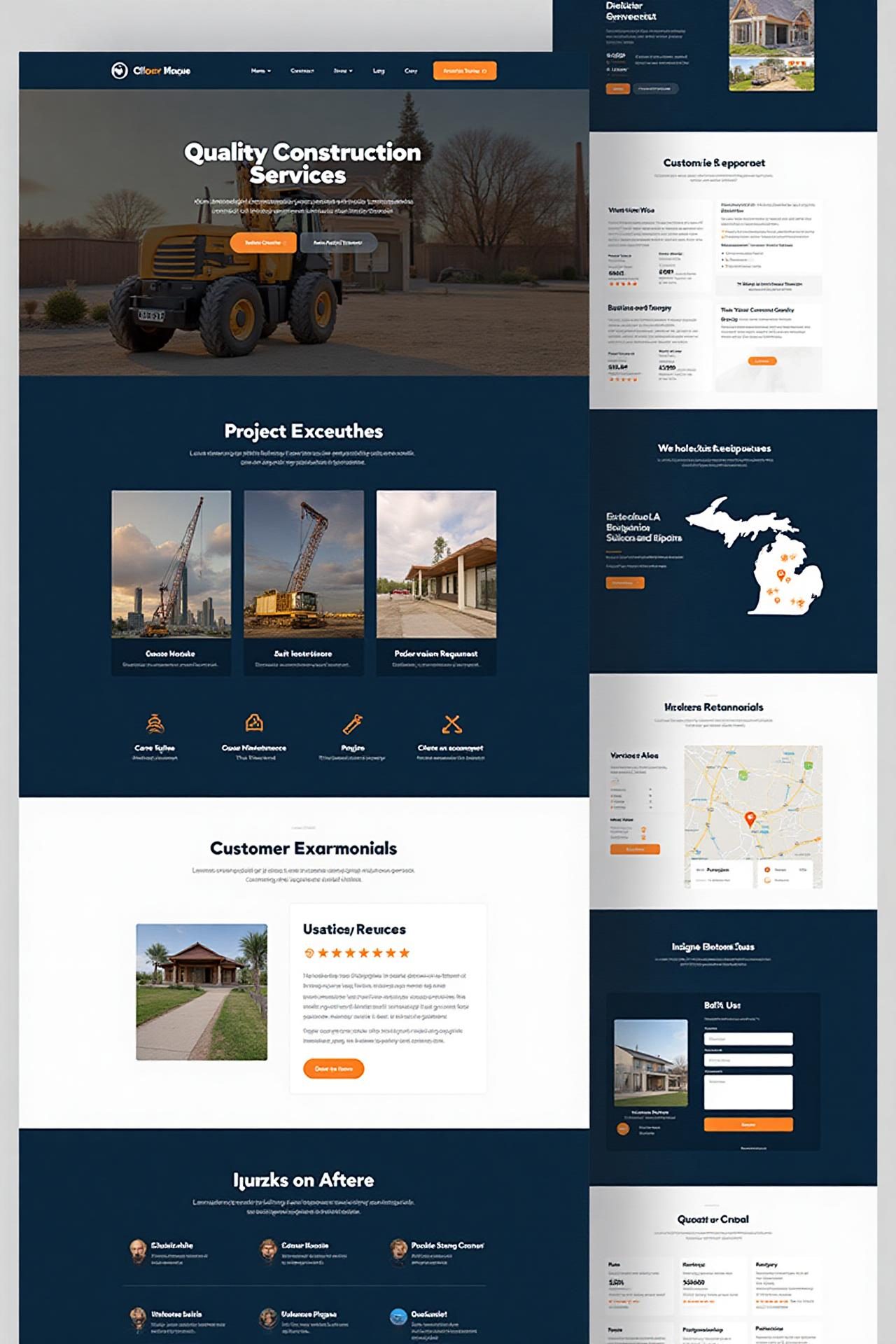 Contractor website example